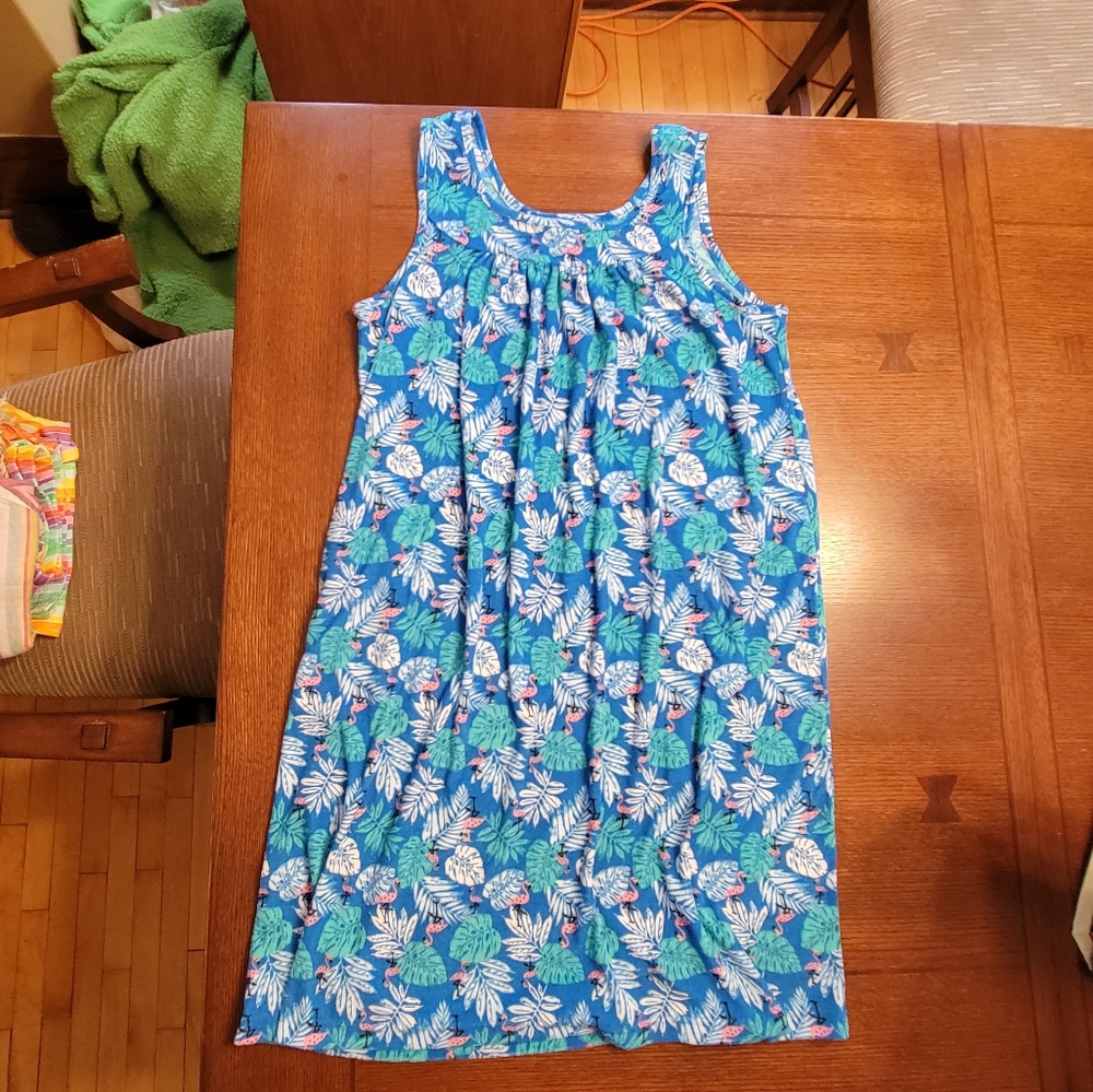 CW Classics Terry Flamingo Print Coverup Large
